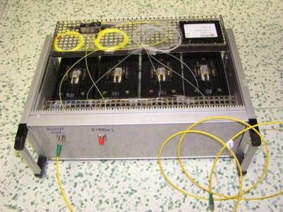 laboratory sample of our 4 wavelengths TDM RFA